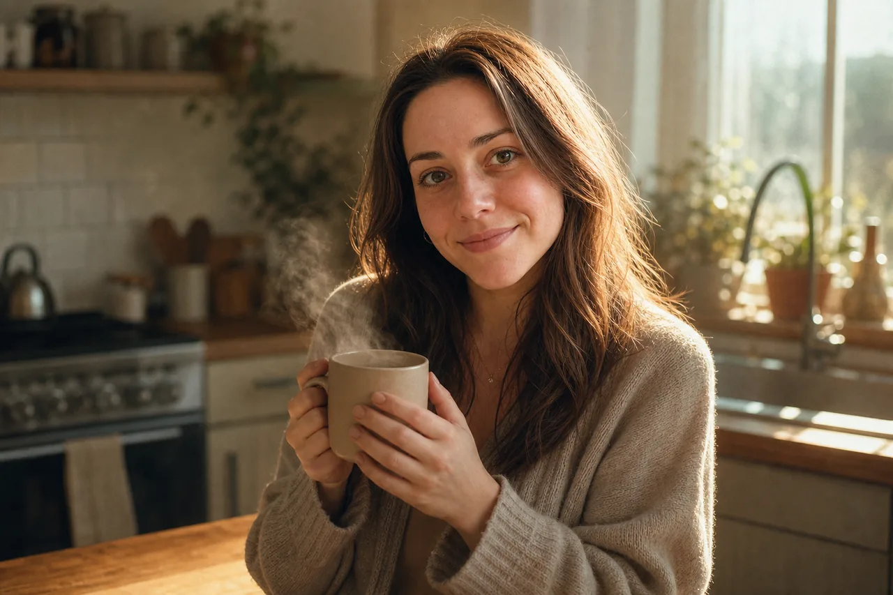 Same character, Kitchen, morning