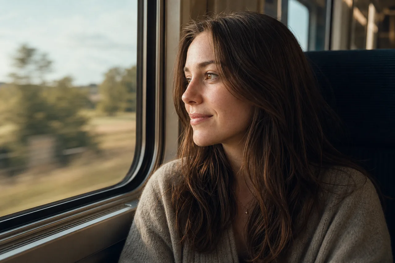 Same character, Train window